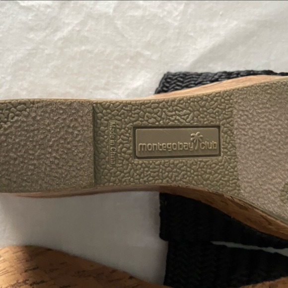 Brand new Montego Bay club black cork sandals. Size 11 (usually I am a size 10) - Picture 4 of 12